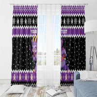 Personalized German Krampus Christmas Window Curtain German Christmas Legend - Wonder Print Shop