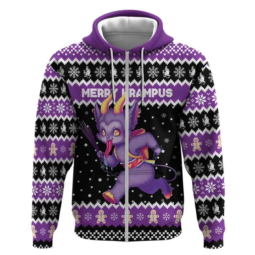 Personalized German Krampus Christmas Zip Hoodie German Christmas Legend - Wonder Print Shop