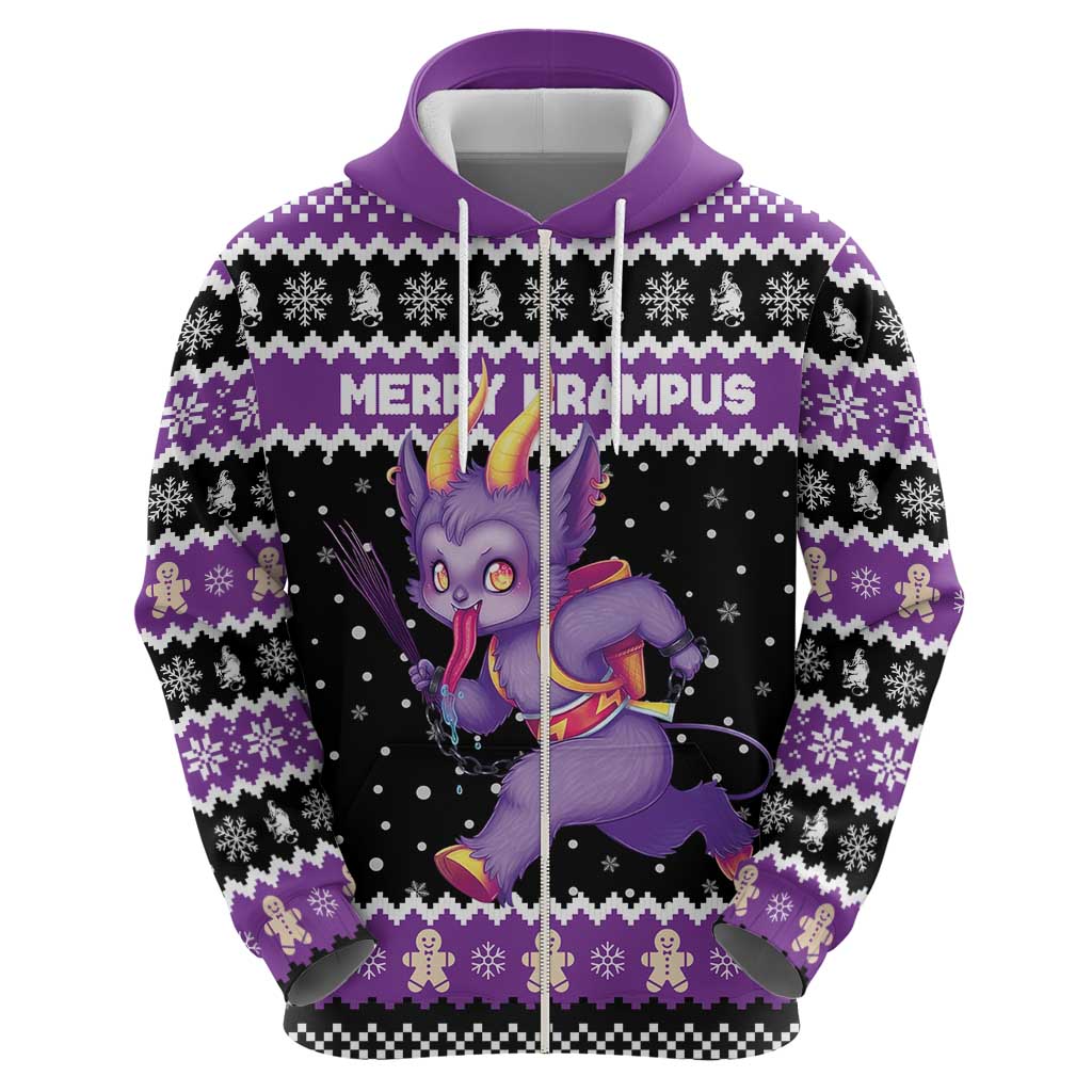 Personalized German Krampus Christmas Zip Hoodie German Christmas Legend - Wonder Print Shop