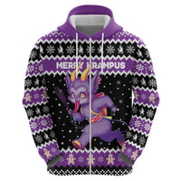 Personalized German Krampus Christmas Zip Hoodie German Christmas Legend - Wonder Print Shop
