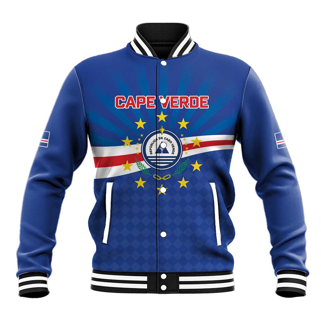 Cape Verde Football 2026 Baseball Jacket Historic First World Cup Appearance - Wonder Print Shop