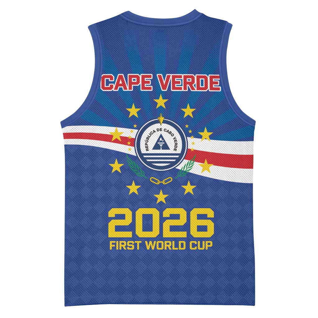 Cape Verde Football 2026 Basketball Jersey Historic First World Cup Appearance - Wonder Print Shop
