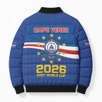 Cape Verde Football 2026 Bomber Puffer Jacket Historic First World Cup Appearance - Wonder Print Shop