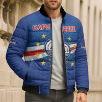 Cape Verde Football 2026 Bomber Puffer Jacket Historic First World Cup Appearance - Wonder Print Shop