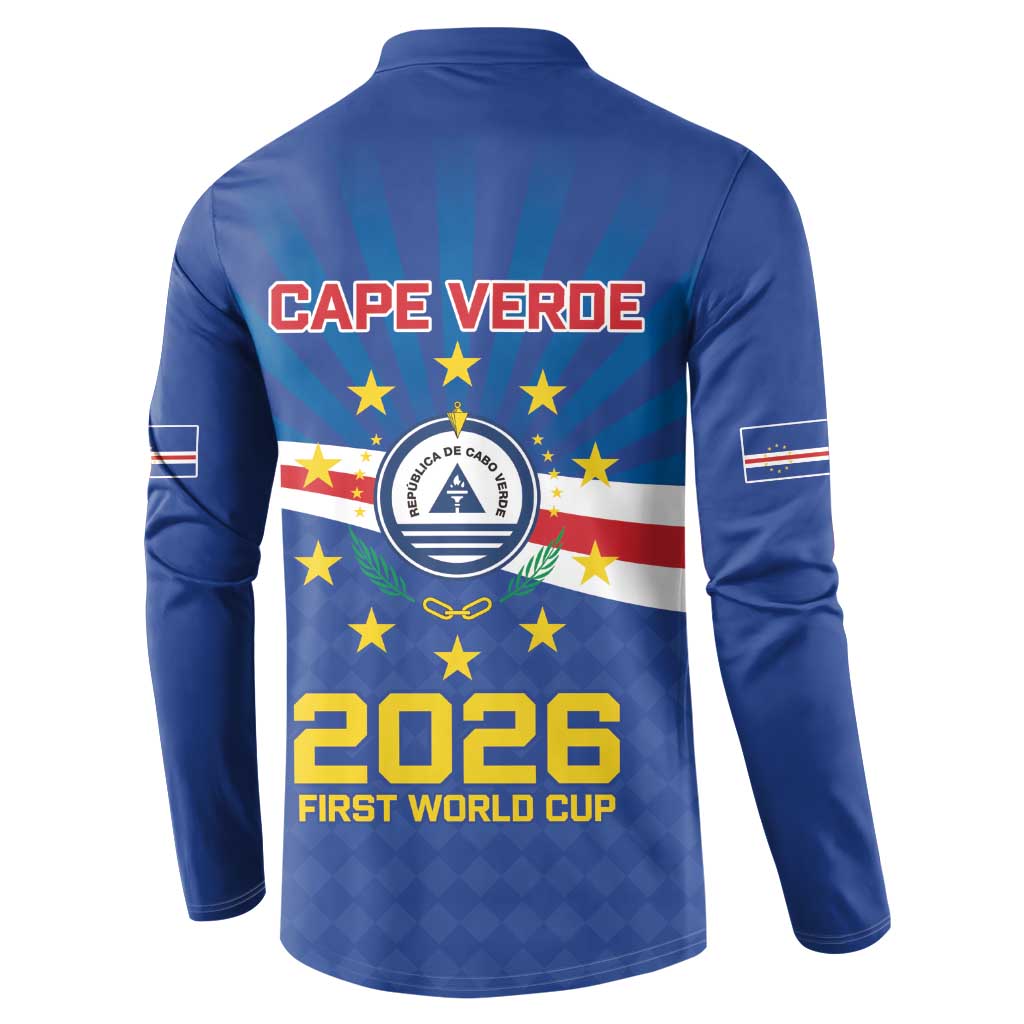 Cape Verde Football 2026 Button Sweatshirt Historic First World Cup Appearance - Wonder Print Shop