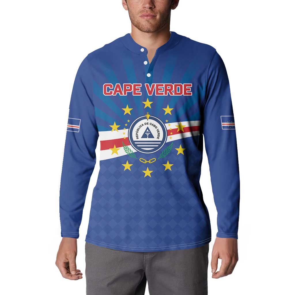 Cape Verde Football 2026 Button Sweatshirt Historic First World Cup Appearance - Wonder Print Shop