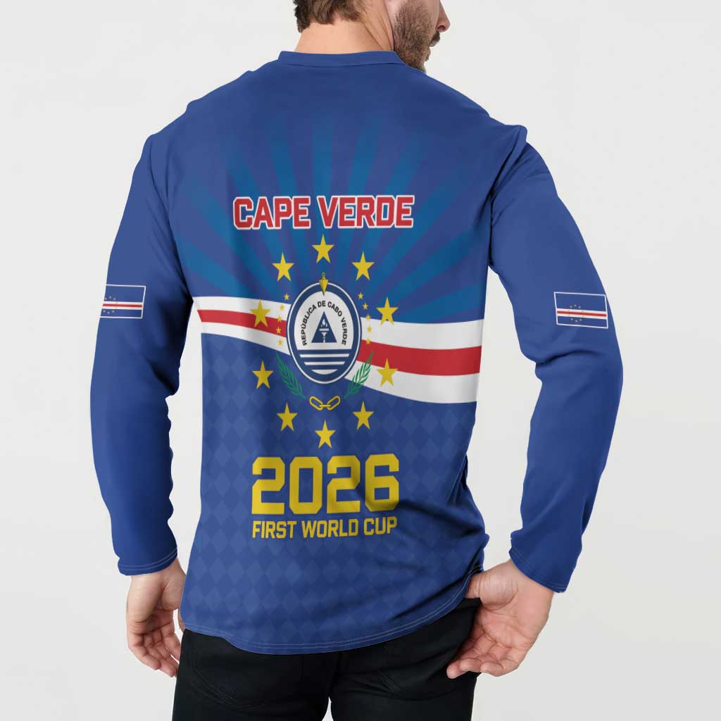 Cape Verde Football 2026 Button Sweatshirt Historic First World Cup Appearance - Wonder Print Shop