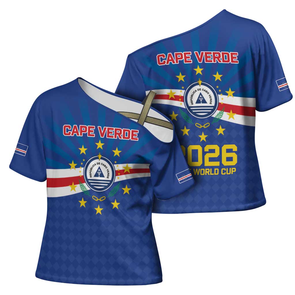 Cape Verde Football 2026 Cross Shoulder Shirt Historic First World Cup Appearance - Wonder Print Shop