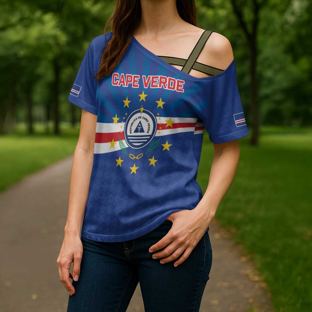 Cape Verde Football 2026 Cross Shoulder Shirt Historic First World Cup Appearance - Wonder Print Shop