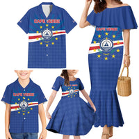 Cape Verde Football 2026 Family Matching Mermaid Dress and Hawaiian Shirt Historic First World Cup Appearance - Wonder Print Shop