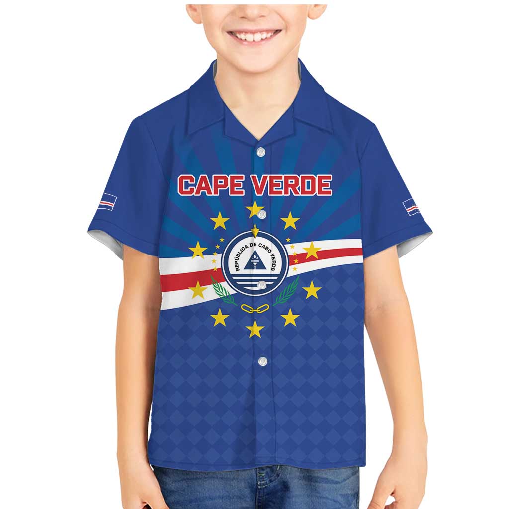 Cape Verde Football 2026 Family Matching Mermaid Dress and Hawaiian Shirt Historic First World Cup Appearance - Wonder Print Shop