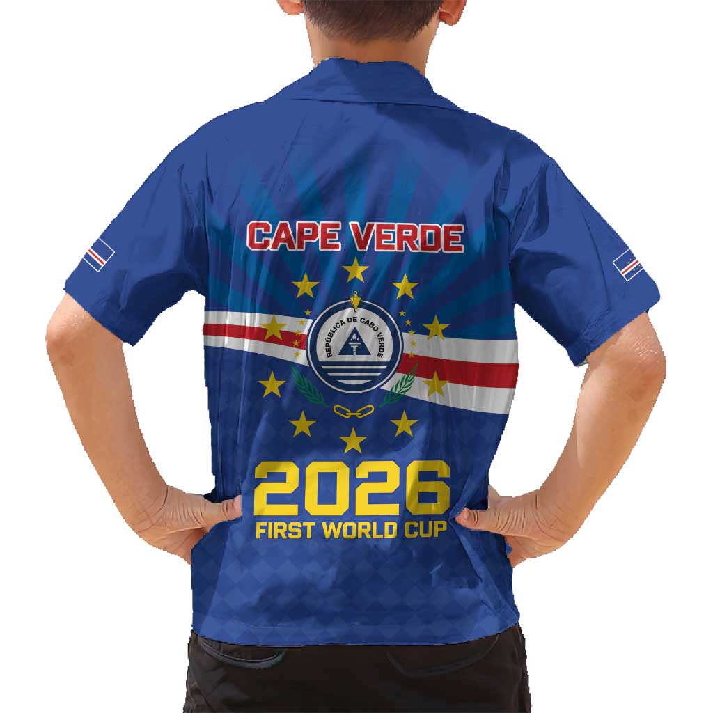 Cape Verde Football 2026 Family Matching Tank Maxi Dress and Hawaiian Shirt Historic First World Cup Appearance - Wonder Print Shop