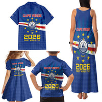 Cape Verde Football 2026 Family Matching Tank Maxi Dress and Hawaiian Shirt Historic First World Cup Appearance - Wonder Print Shop