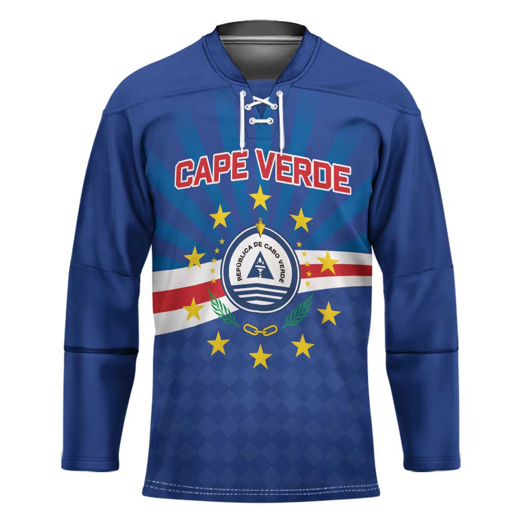 Cape Verde Football 2026 Hockey Jersey Historic First World Cup Appearance - Wonder Print Shop