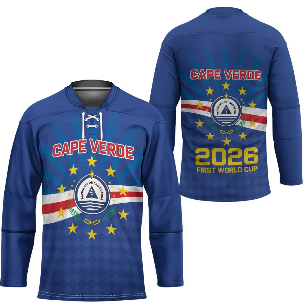 Cape Verde Football 2026 Hockey Jersey Historic First World Cup Appearance - Wonder Print Shop