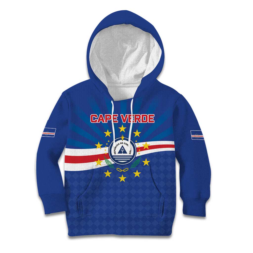 Cape Verde Football 2026 Kid Hoodie Historic First World Cup Appearance - Wonder Print Shop