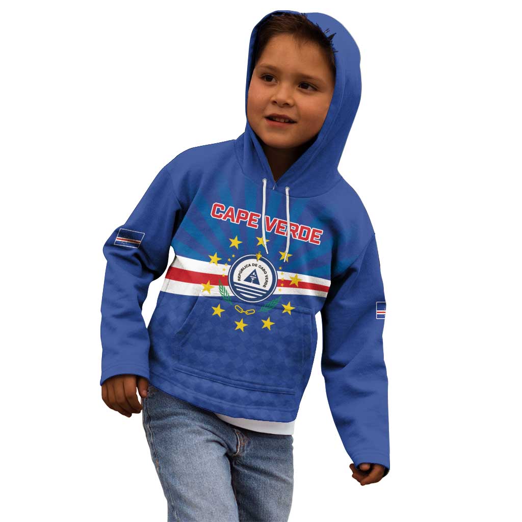 Cape Verde Football 2026 Kid Hoodie Historic First World Cup Appearance - Wonder Print Shop