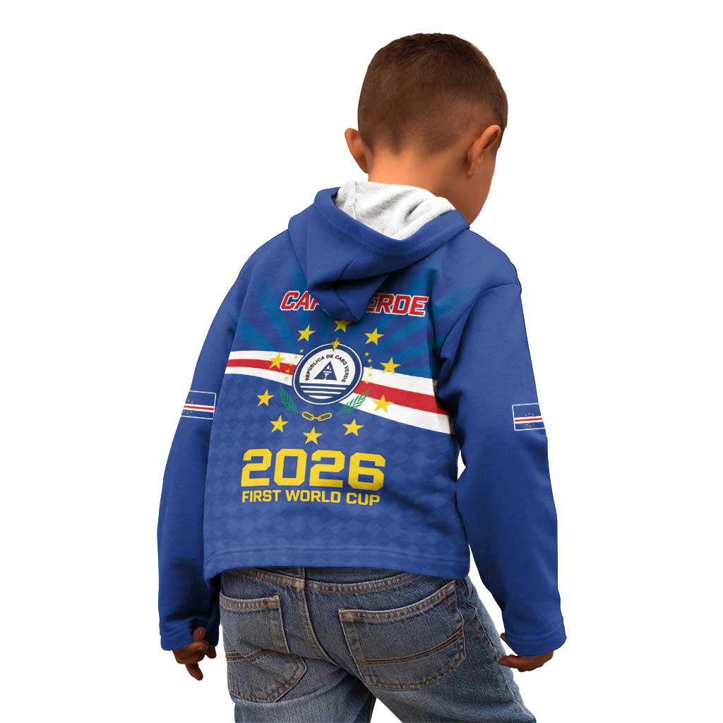Cape Verde Football 2026 Kid Hoodie Historic First World Cup Appearance - Wonder Print Shop