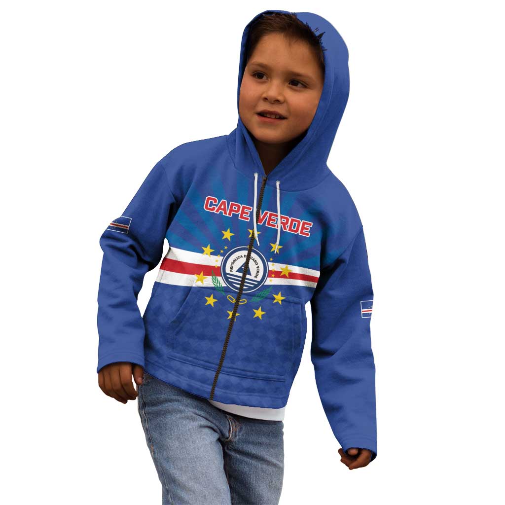 Cape Verde Football 2026 Kid Hoodie Historic First World Cup Appearance - Wonder Print Shop