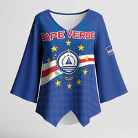 Cape Verde Football 2026 Kimono Sleeve Blouse Historic First World Cup Appearance - Wonder Print Shop