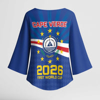 Cape Verde Football 2026 Kimono Sleeve Blouse Historic First World Cup Appearance - Wonder Print Shop