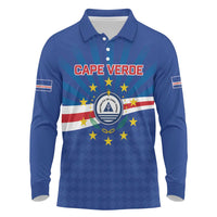 Cape Verde Football 2026 Long Sleeve Polo Shirt Historic First World Cup Appearance - Wonder Print Shop