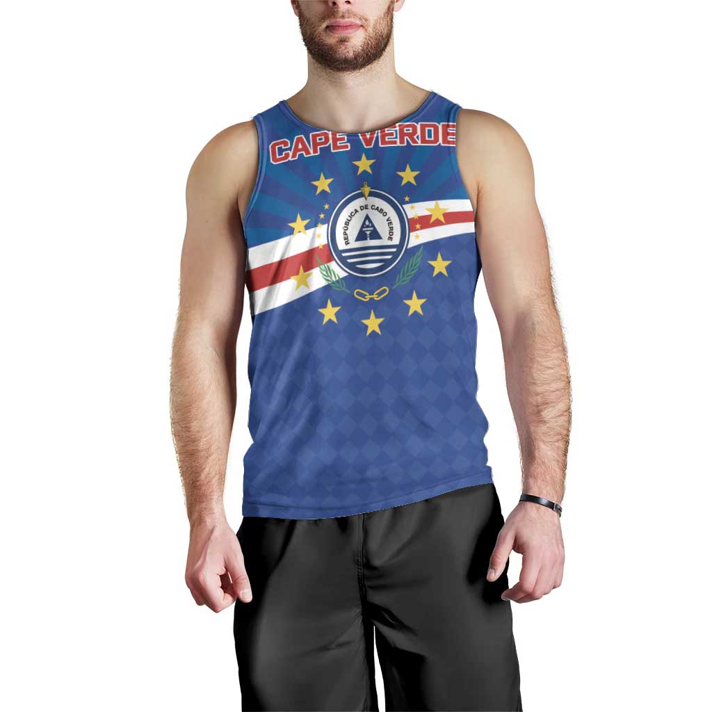 Cape Verde Football 2026 Men Tank Top Historic First World Cup Appearance - Wonder Print Shop