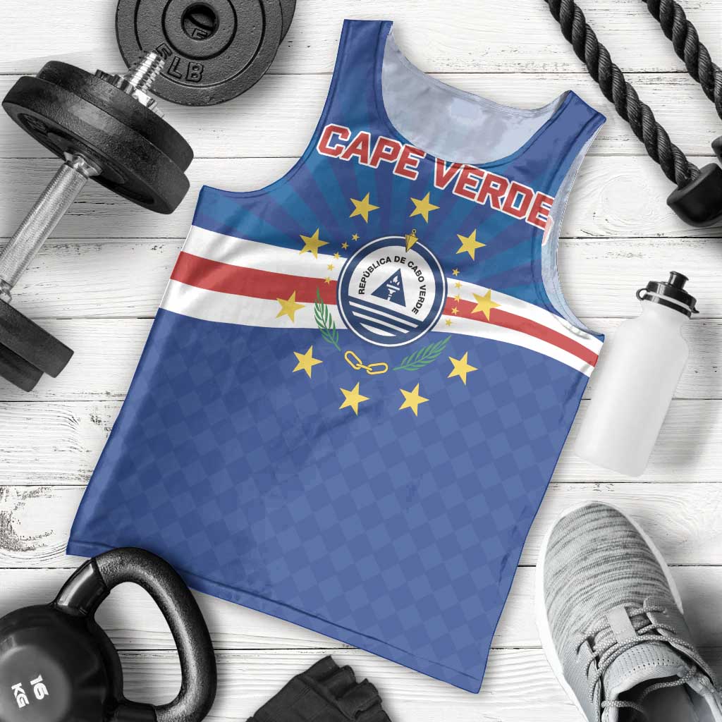 Cape Verde Football 2026 Men Tank Top Historic First World Cup Appearance - Wonder Print Shop