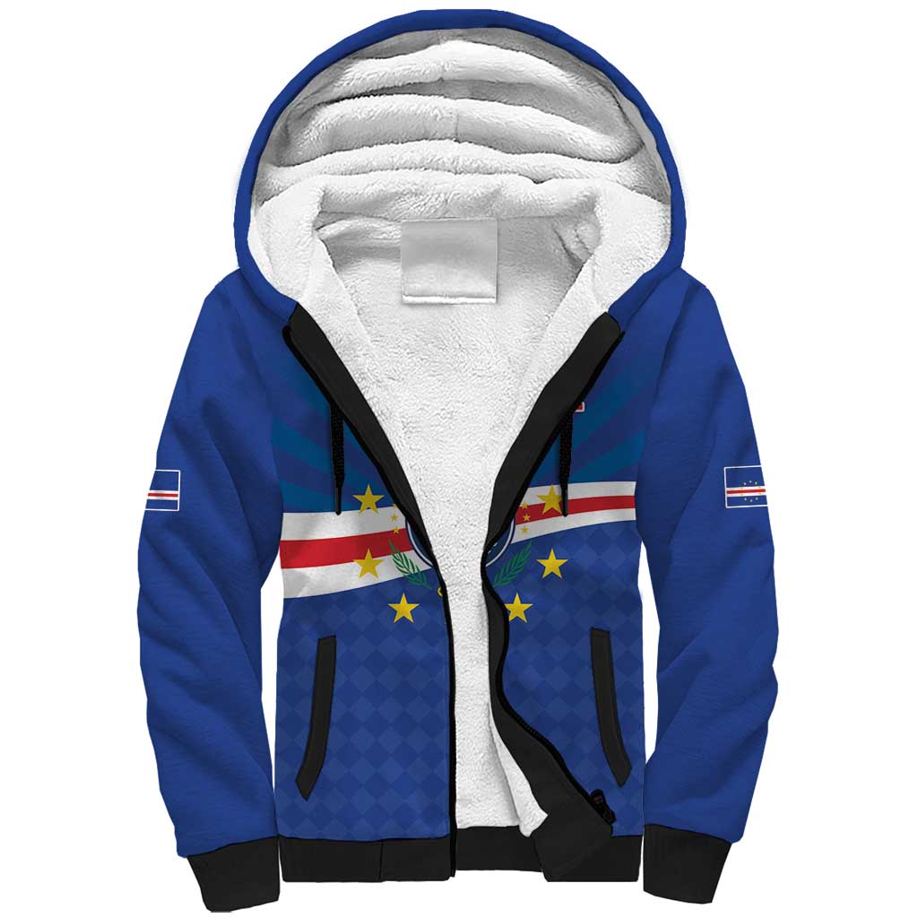 Cape Verde Football 2026 Sherpa Hoodie Historic First World Cup Appearance - Wonder Print Shop