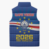 Cape Verde Football 2026 Sleeveless Puffer Jacket Historic First World Cup Appearance - Wonder Print Shop