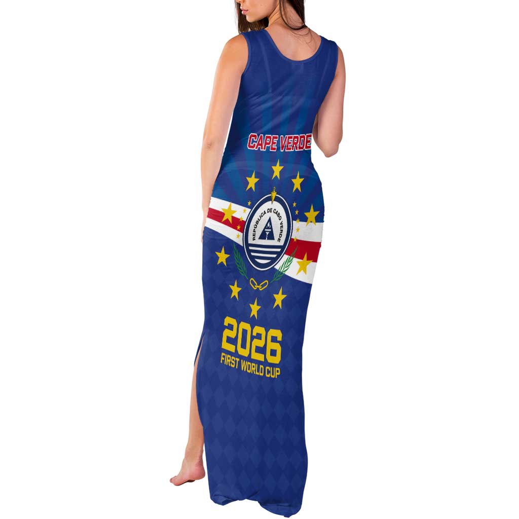Cape Verde Football 2026 Tank Maxi Dress Historic First World Cup Appearance - Wonder Print Shop