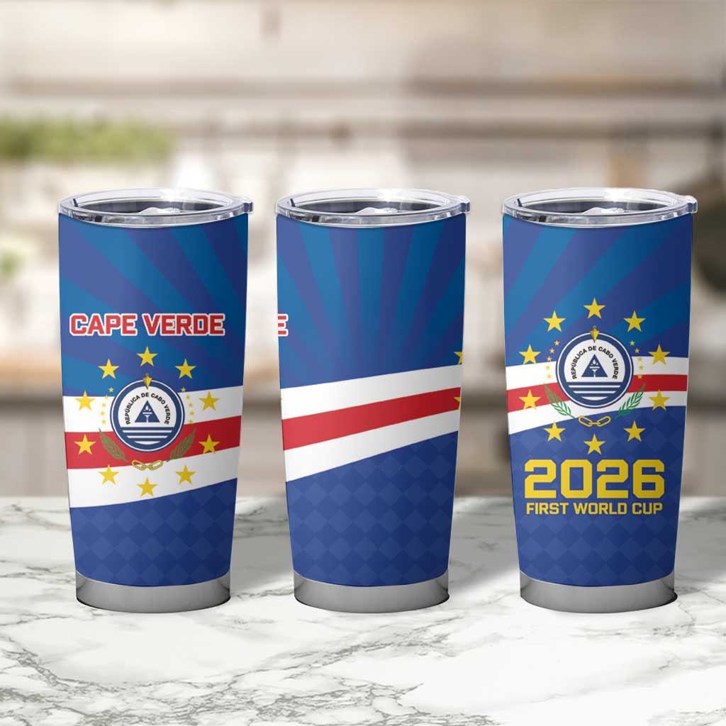 Cape Verde Football 2026 Tumbler Cup Historic First World Cup Appearance - Wonder Print Shop