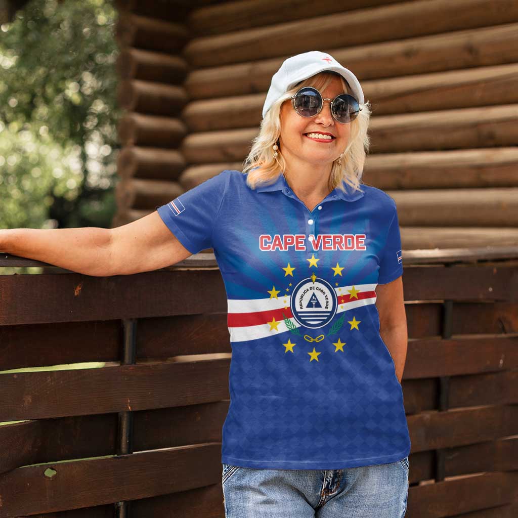 Cape Verde Football 2026 Women Polo Shirt Historic First World Cup Appearance - Wonder Print Shop