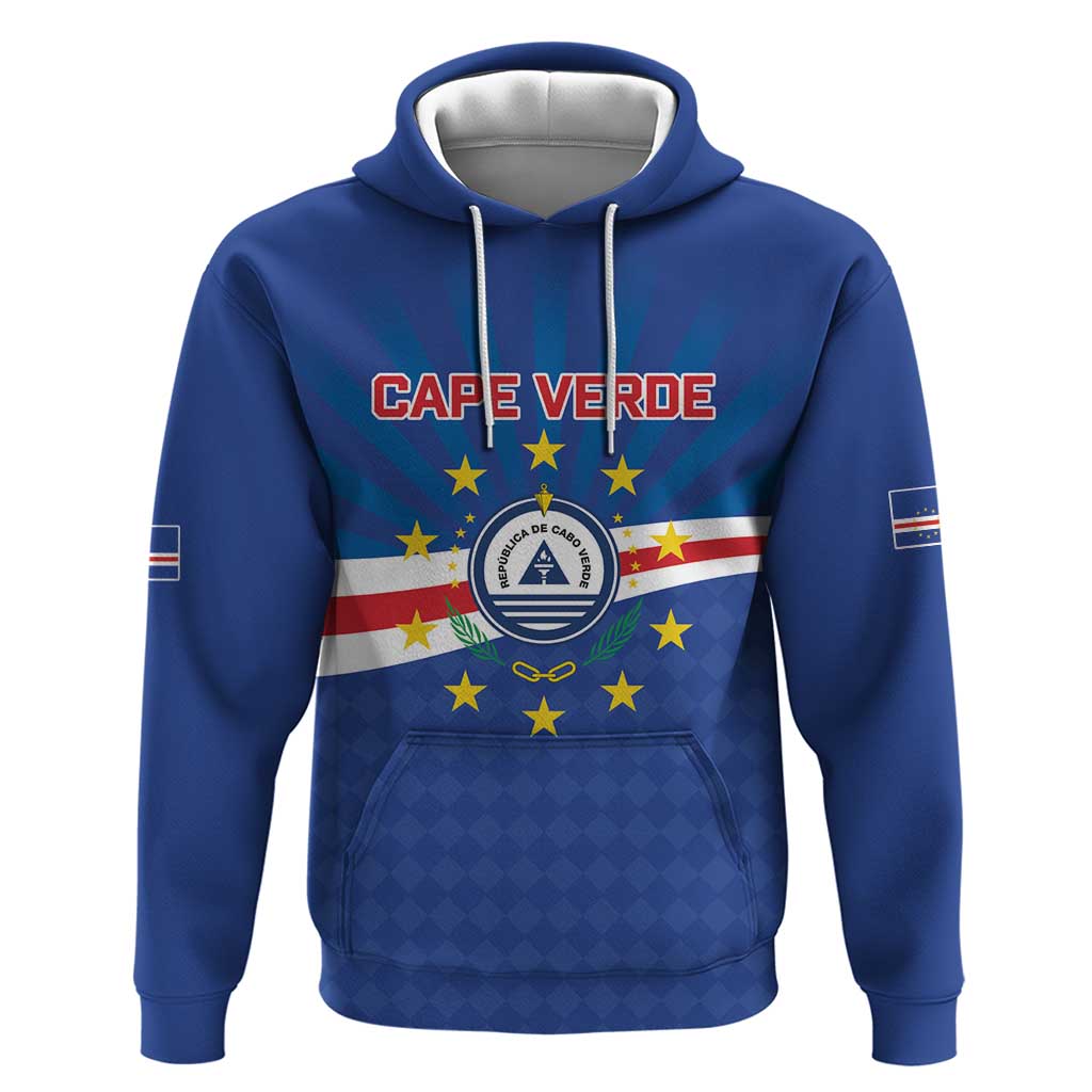 Cape Verde Football 2026 Zip Hoodie Historic First World Cup Appearance - Wonder Print Shop