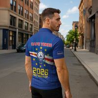 Cape Verde Football 2026 Zipper Polo Shirt Historic First World Cup Appearance - Wonder Print Shop
