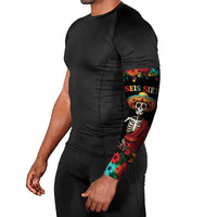 Seis Siete Dia de los Muertos Arm Sleeves Mexican Funny 67 Calaca Skeleton Sombrero - Wonder Print Shop