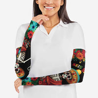 Seis Siete Dia de los Muertos Arm Sleeves Mexican Funny 67 Calaca Skeleton Sombrero - Wonder Print Shop