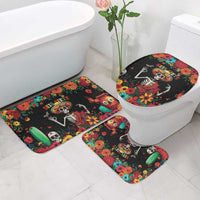Seis Siete Dia de los Muertos Bathroom Set Mexican Funny 67 Calaca Skeleton Sombrero - Wonder Print Shop