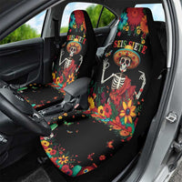 Seis Siete Dia de los Muertos Car Seat Cover Mexican Funny 67 Calaca Skeleton Sombrero - Wonder Print Shop