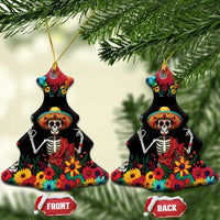 Seis Siete Dia de los Muertos Ceramic Ornament Mexican Funny 67 Calaca Skeleton Sombrero - Wonder Print Shop