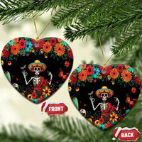 Seis Siete Dia de los Muertos Ceramic Ornament Mexican Funny 67 Calaca Skeleton Sombrero - Wonder Print Shop