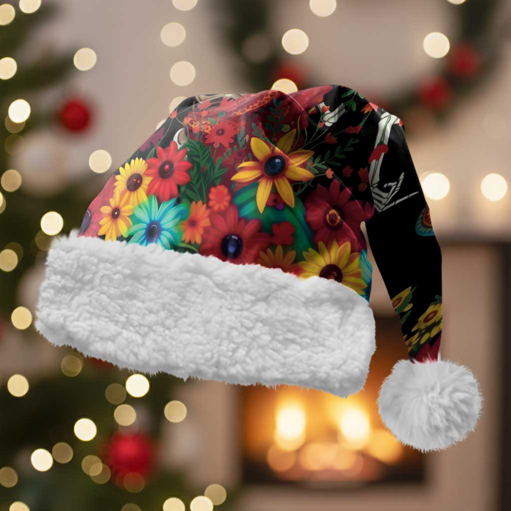 Seis Siete Dia de los Muertos Christmas Santa Hat Mexican Funny 67 Calaca Skeleton Sombrero - Wonder Print Shop