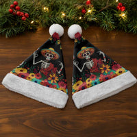 Seis Siete Dia de los Muertos Christmas Santa Hat Mexican Funny 67 Calaca Skeleton Sombrero - Wonder Print Shop