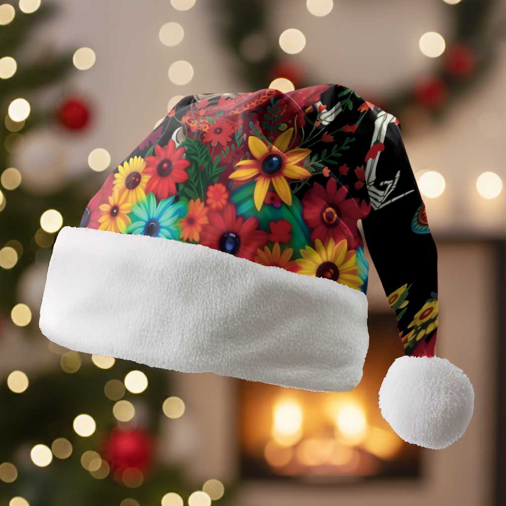 Seis Siete Dia de los Muertos Christmas Santa Hat Mexican Funny 67 Calaca Skeleton Sombrero - Wonder Print Shop