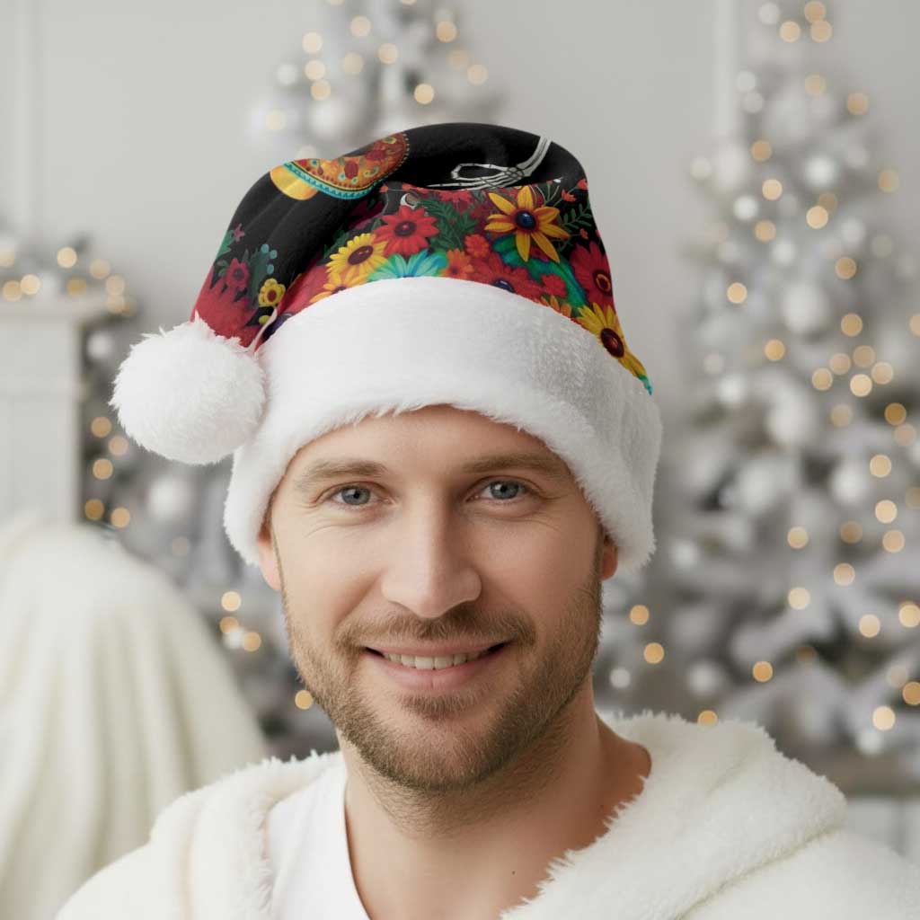 Seis Siete Dia de los Muertos Christmas Santa Hat Mexican Funny 67 Calaca Skeleton Sombrero - Wonder Print Shop