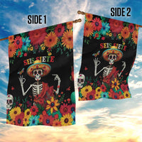 Seis Siete Dia de los Muertos Garden Flag Mexican Funny 67 Calaca Skeleton Sombrero - Wonder Print Shop