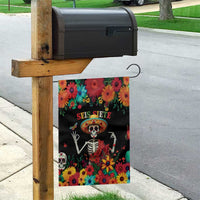 Seis Siete Dia de los Muertos Garden Flag Mexican Funny 67 Calaca Skeleton Sombrero - Wonder Print Shop