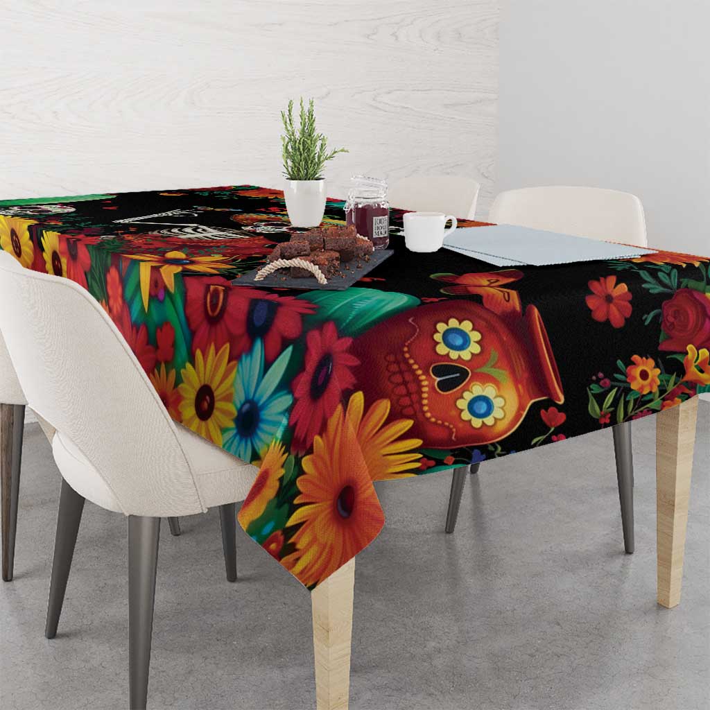 Seis Siete Dia de los Muertos Tablecloth Mexican Funny 67 Calaca Skeleton Sombrero - Wonder Print Shop