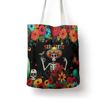 Seis Siete Dia de los Muertos Tote Bag Mexican Funny 67 Calaca Skeleton Sombrero - Wonder Print Shop