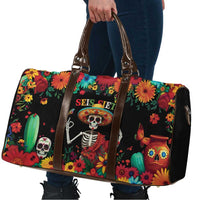 Seis Siete Dia de los Muertos Travel Bag Mexican Funny 67 Calaca Skeleton Sombrero - Wonder Print Shop